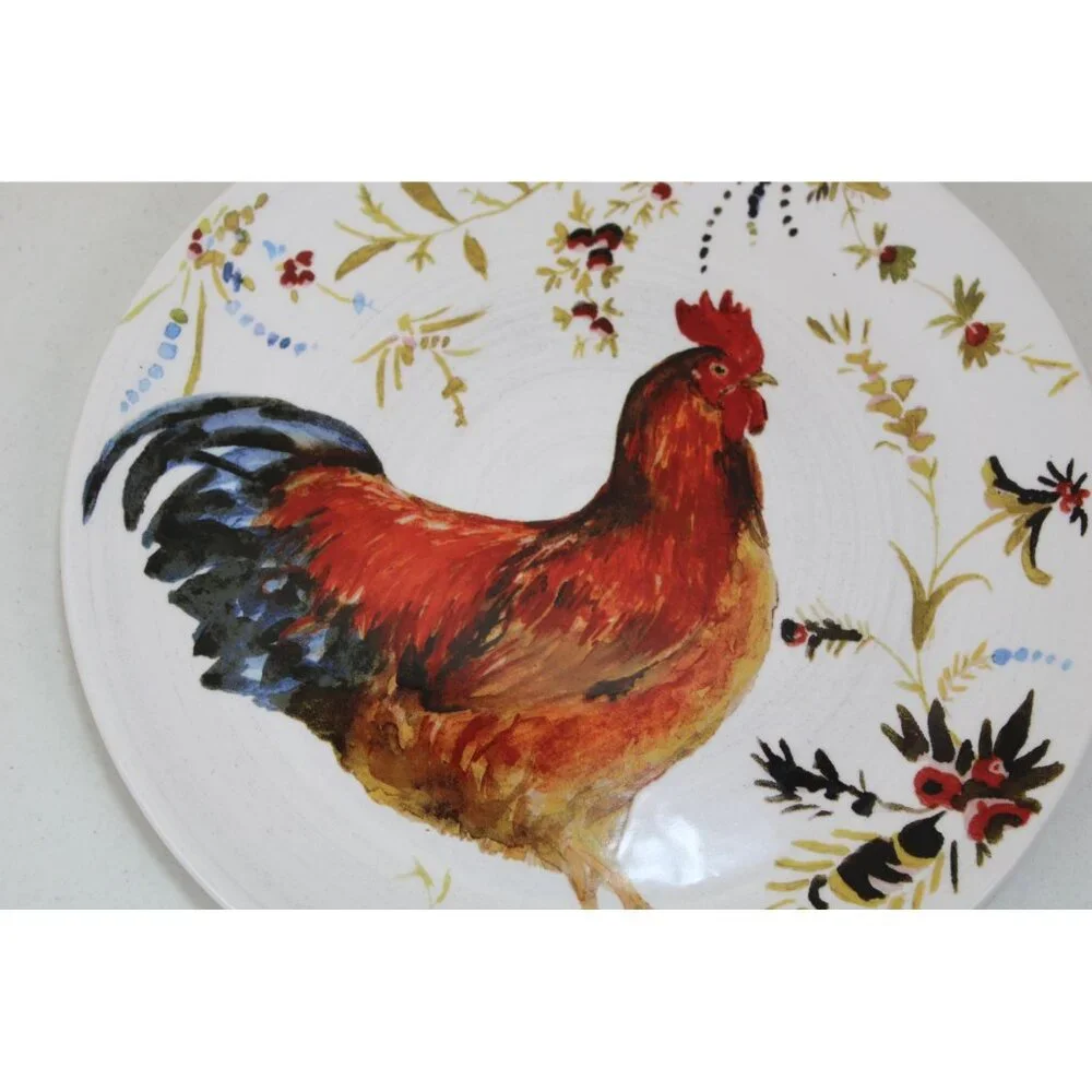 Williams Sonoma Rooster Dinner Plate Marc Lacaze 92584